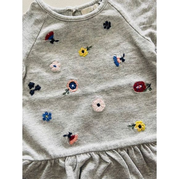 NWT Peek Floral Embroidered Sweatshirt Tee Size 3 - 6 months - Picture 7 of 10
